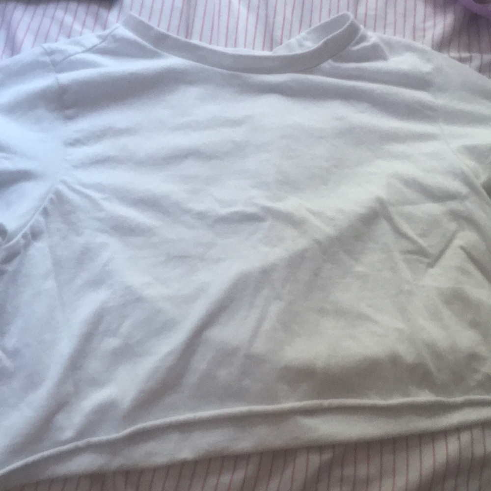 White crop top